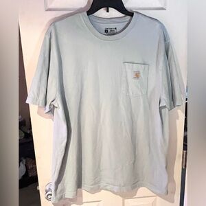 Carhartt Men's Soft Blue Short Sleeve Tee